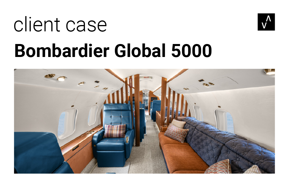 global 5000, aerovisto, Aircraft interior refurbishment,