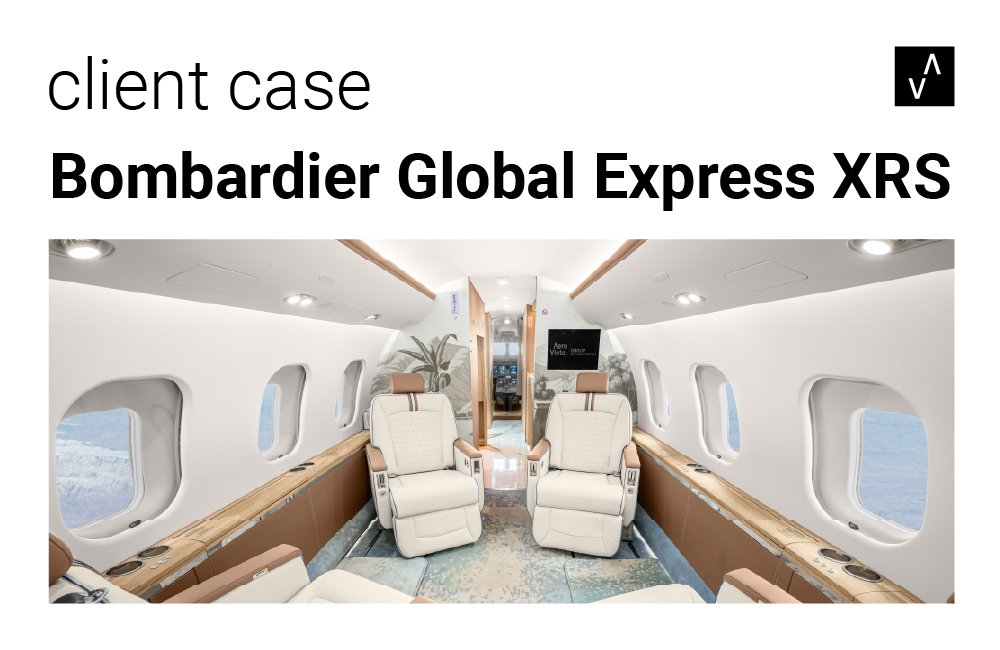Client Case: Bombardier Global 5000 1 Bombardier Global Express XRS, Aerovisto, Aircraft interior refurbishment,