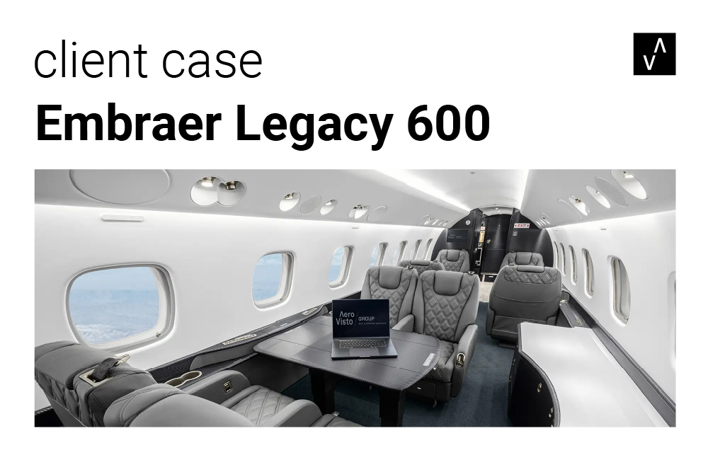 Business Excellence 51 Aerovisto, Embraer legacy 600, Client Case,