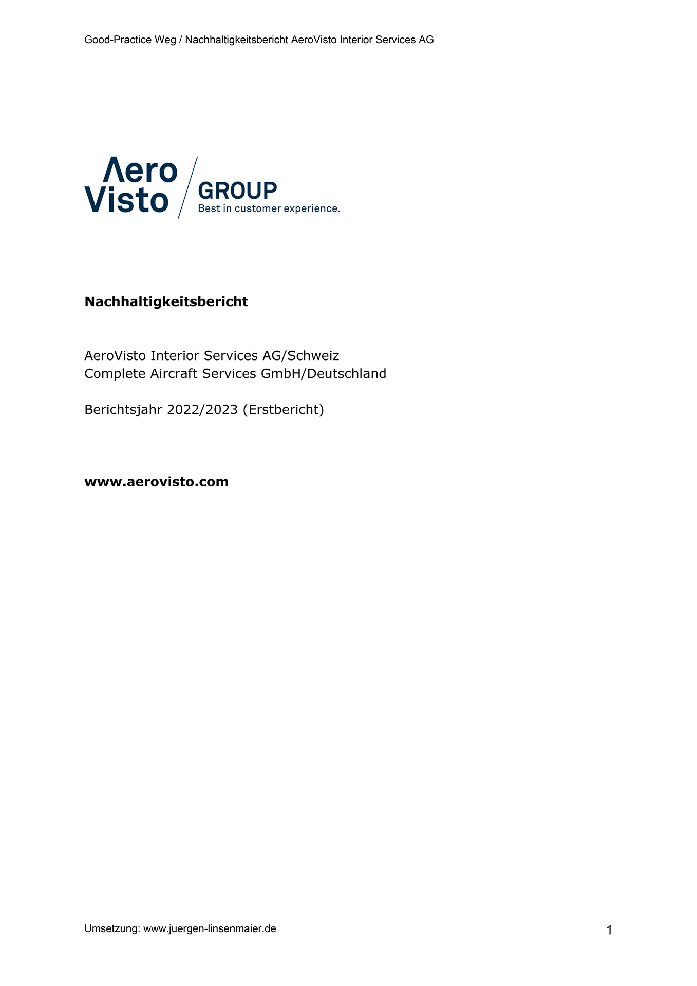 Sustainability, aerovisto, development goals, aircraft refurbishment,