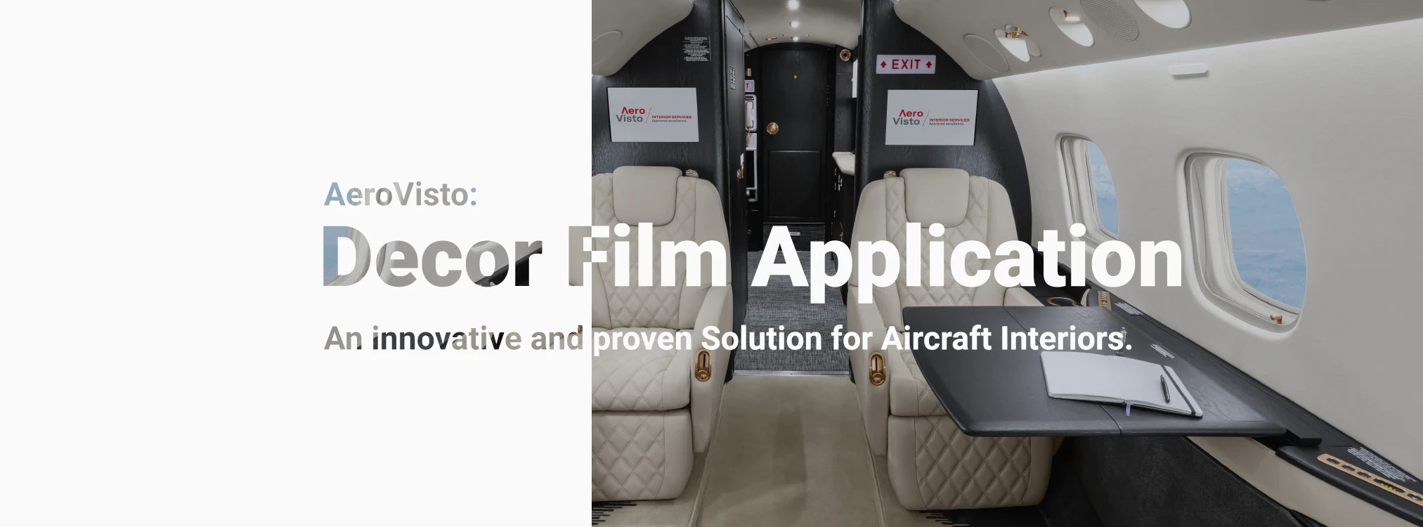 AeroVisto: Decor Film Application An innovation and proven Solution for Aircraft Interiors.