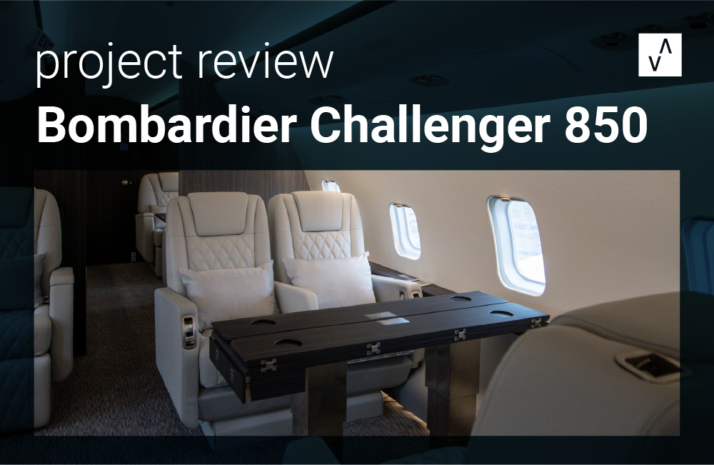 bombardier challenger 850, project review, aerovisto,